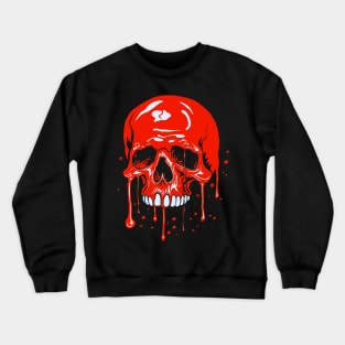 Skulls Roses Paint Crewneck Sweatshirt